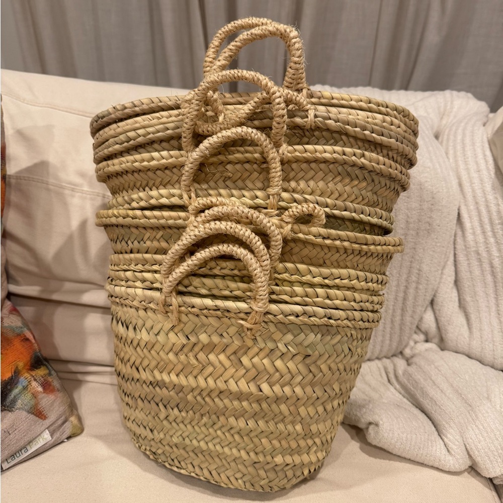 8 straw beach bags